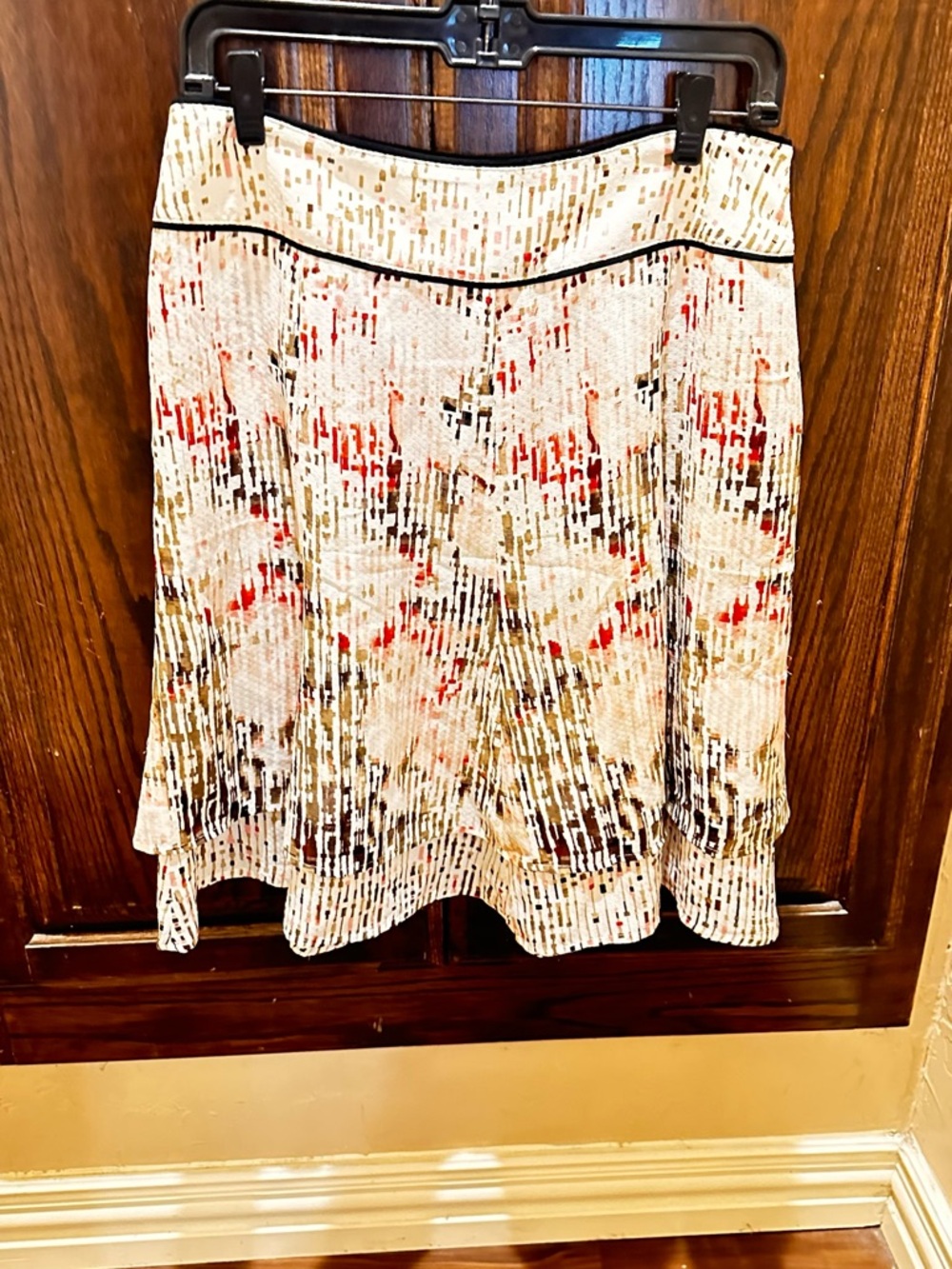 White House Black Mark Women's Skirt - Cream with Multicolor Accents